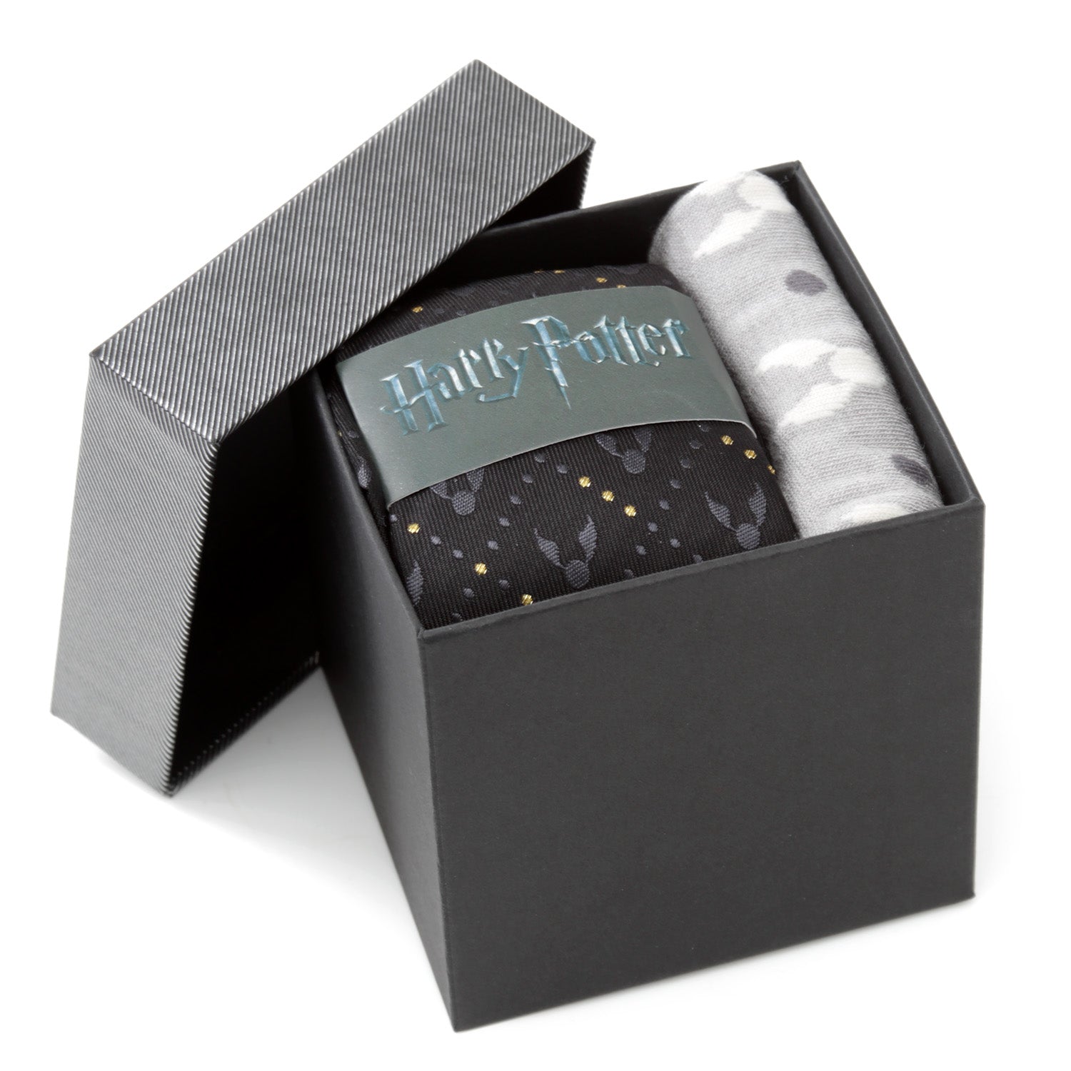 Golden Snitch Black Necktie Gift Set Image 2