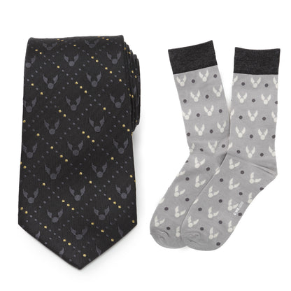 Golden Snitch Black Necktie Gift Set Image 1