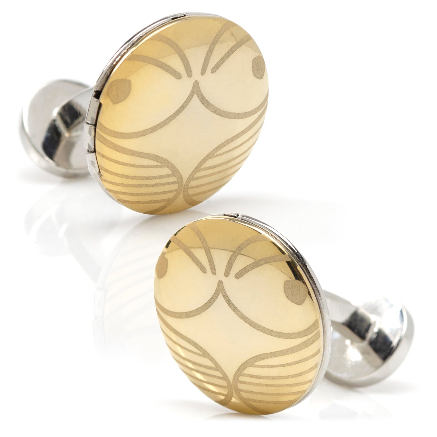 Golden Snitch Hidden Deathly Hallows Locket Cufflinks Image 3