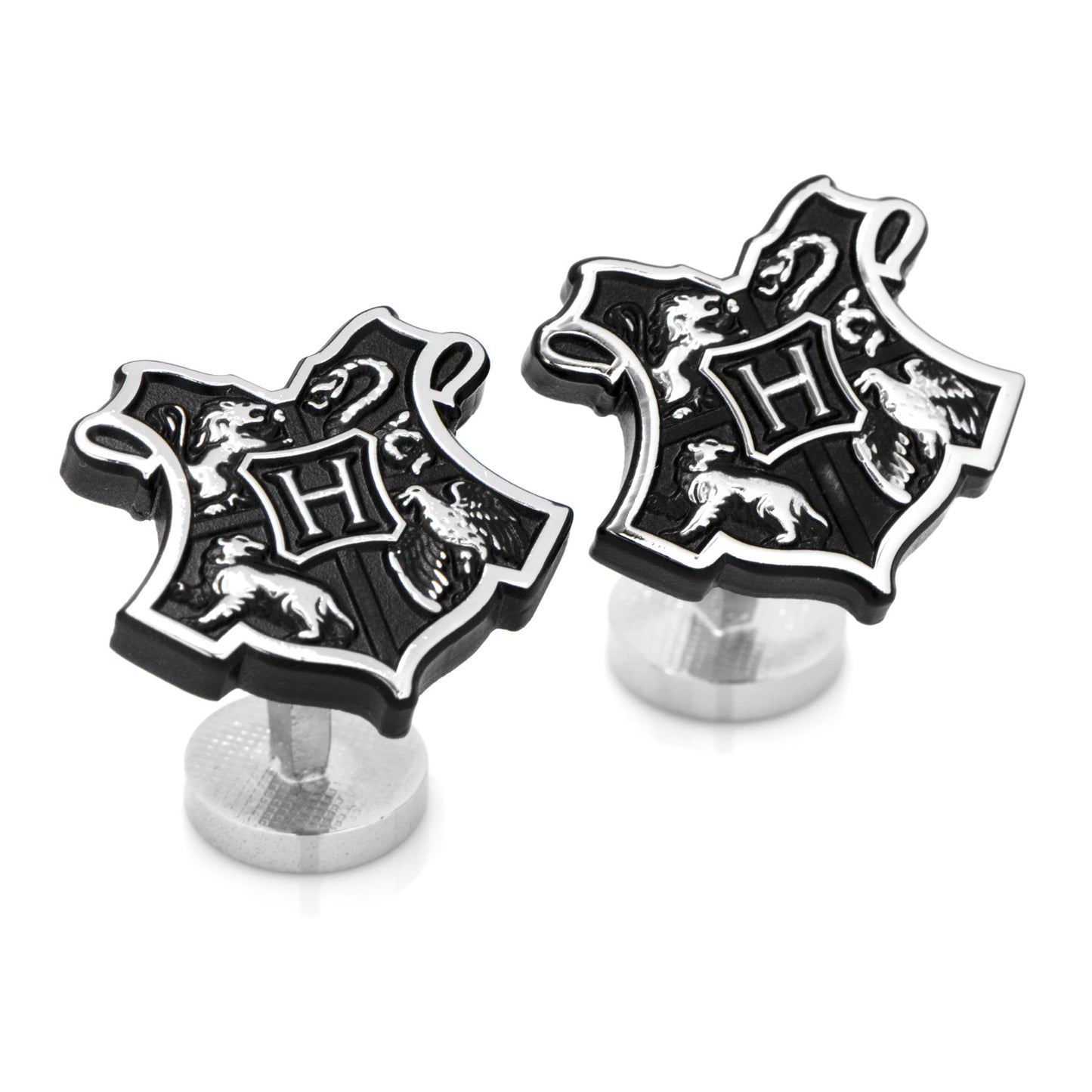 3D Hogwarts Crest Cufflinks Image 2