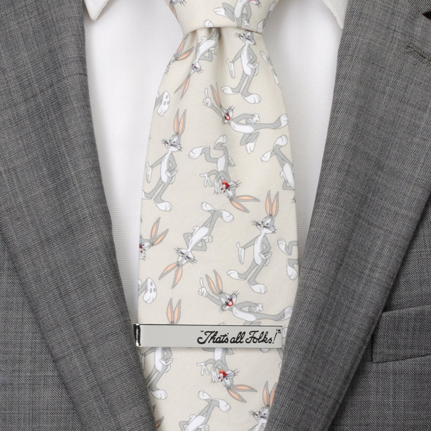 Looney Tunes 'That's all Folks' Tie Bar