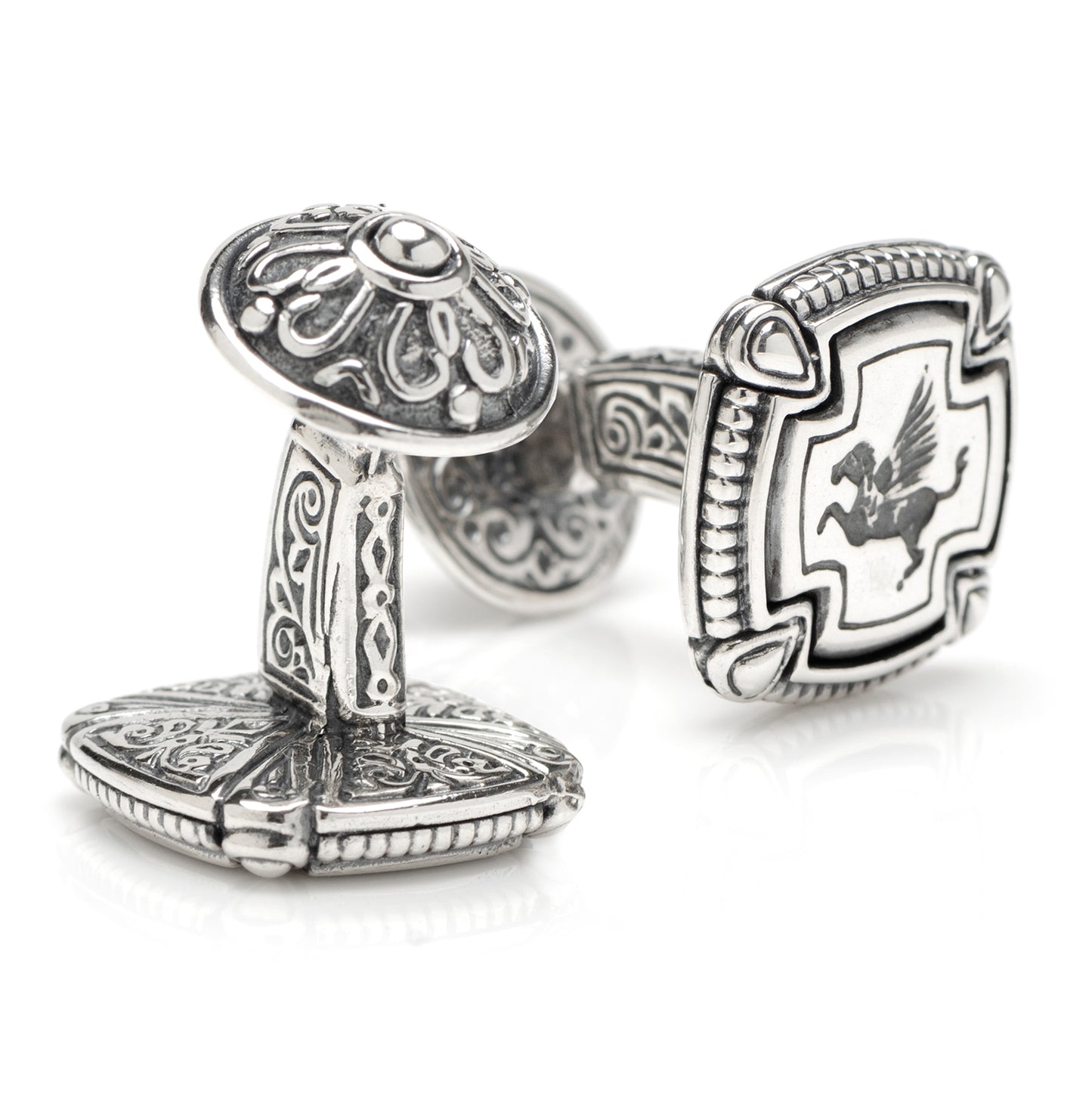 Sterling Silver Pegasus Cufflinks Image 3