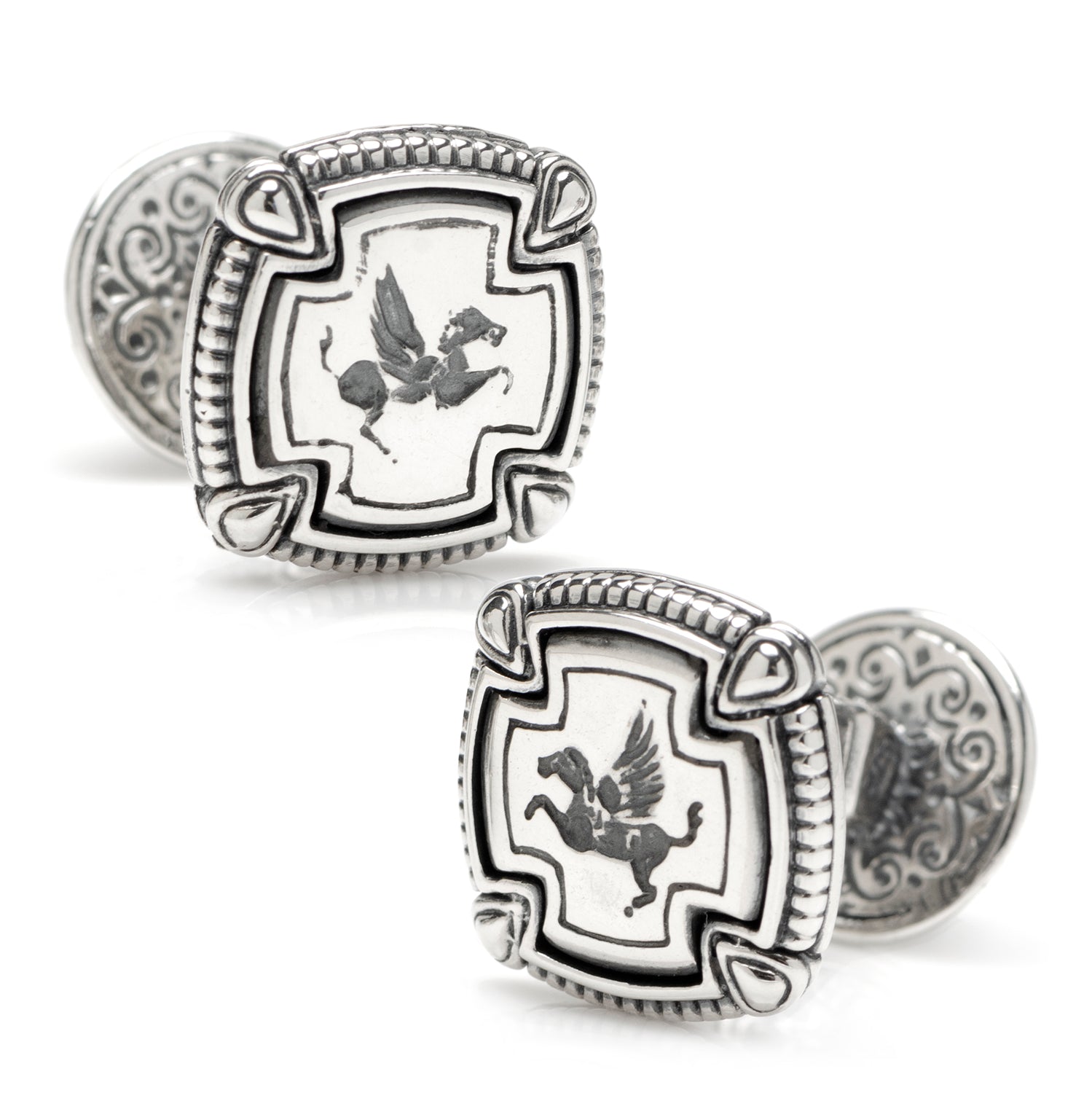 Sterling Silver Pegasus Cufflinks Image 1