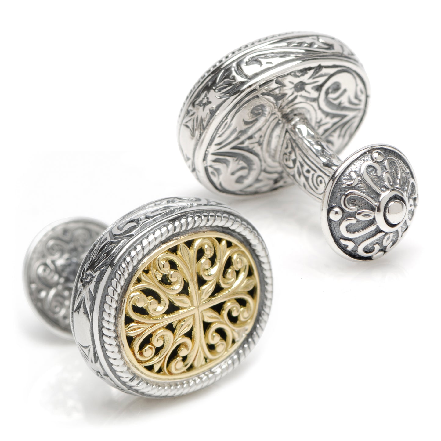 Sterling Silver 18 karat Cufflinks Image 2