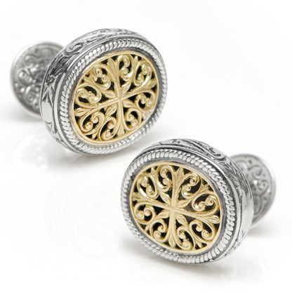 Sterling Silver 18 karat Cufflinks Image 1