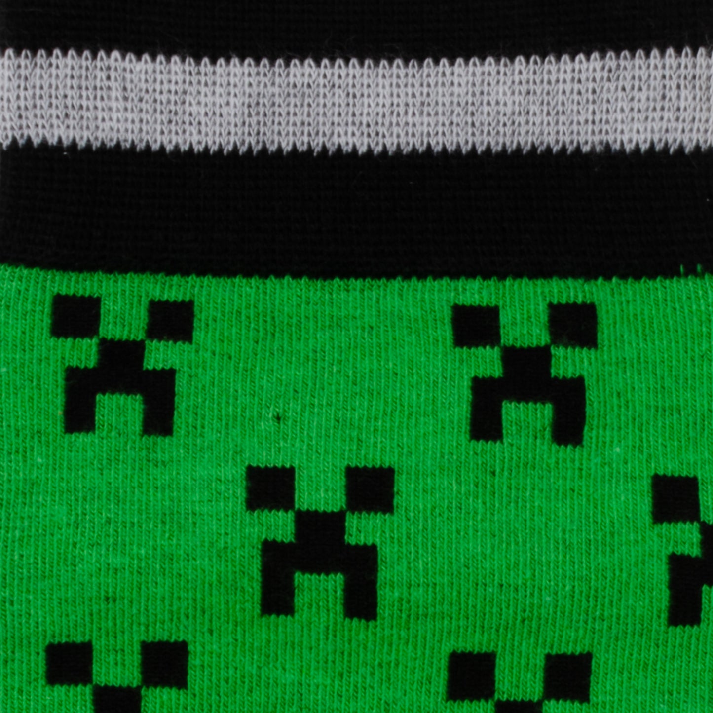 Minecraft Creeper Green Father/Son Sock Set Image 5