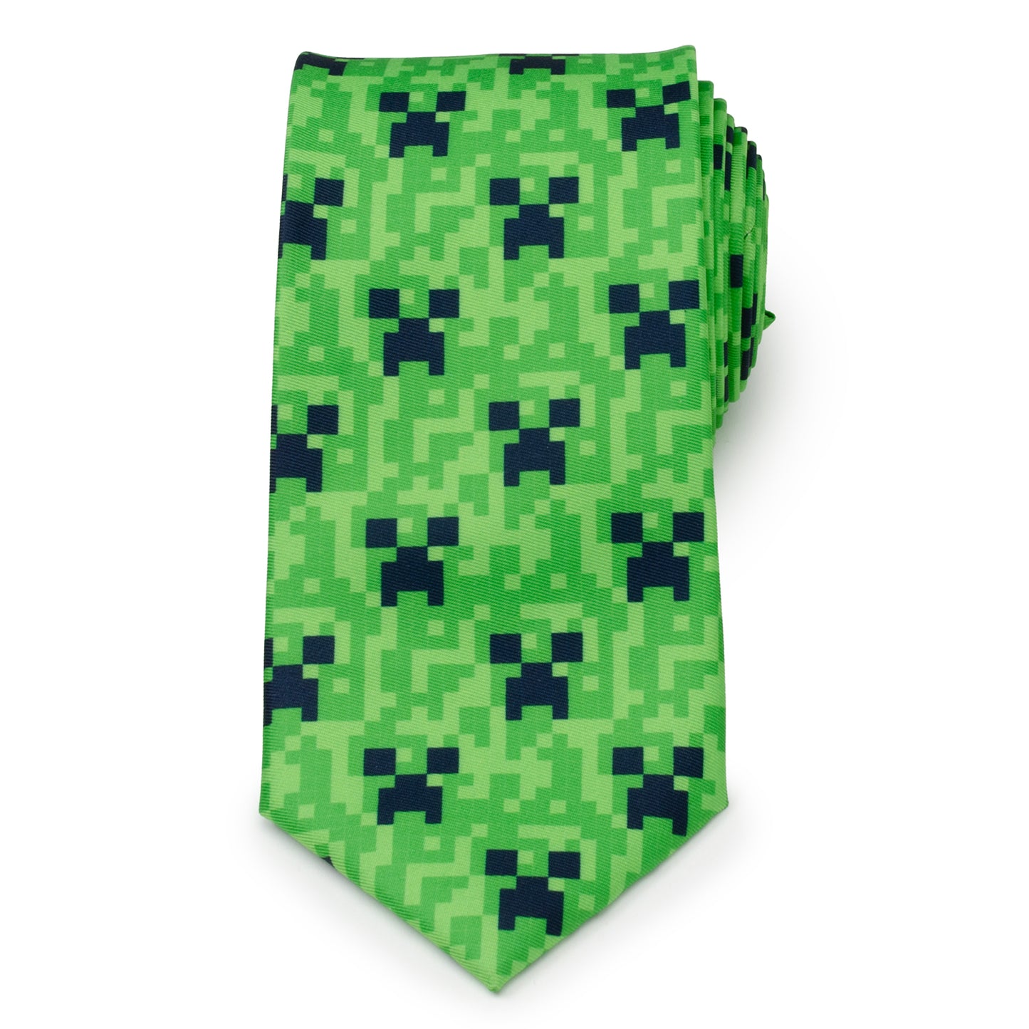 Minecraft Creeper Green Father/Son Tie Set Image 3