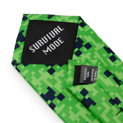 Minecraft Creeper Green Father/Son Tie Set Image 4