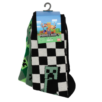 Minecraft Creeper Men's Sock Set Image 12