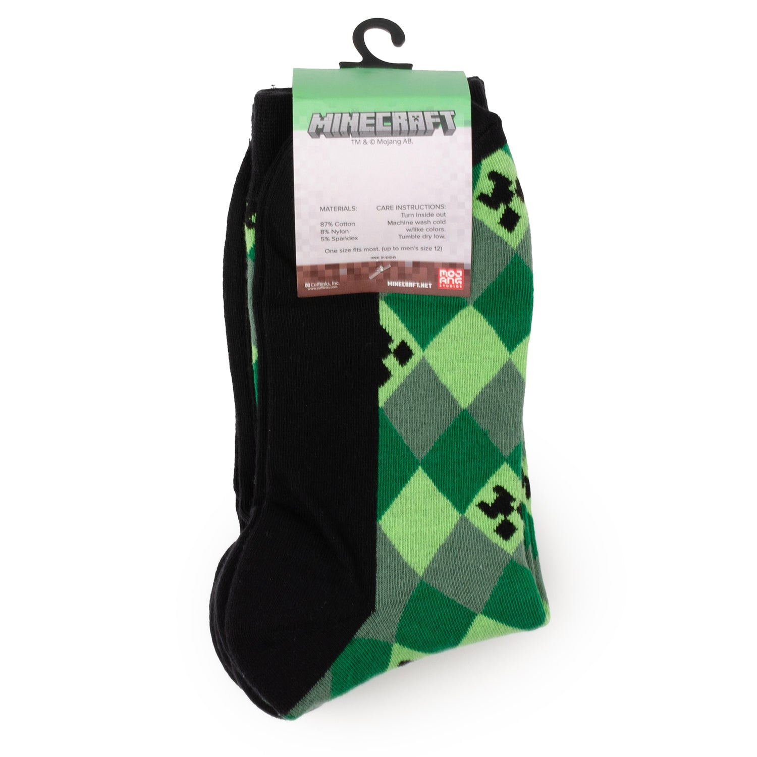 Minecraft Creeper Men's Sock Set Image 2