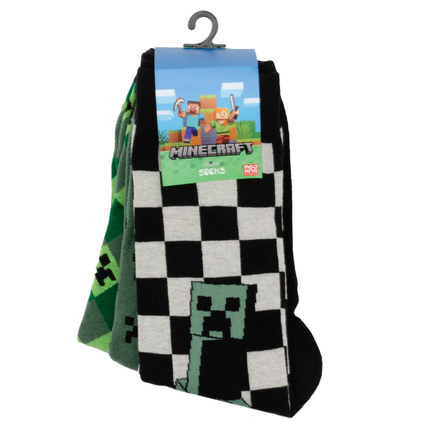 Minecraft Creeper Men's Sock Set Image 1