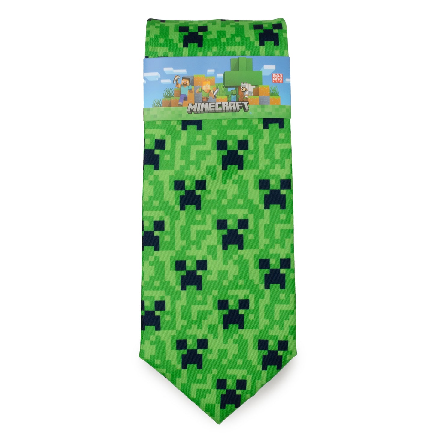 Minecraft Creeper Green Men's Tie Image 7