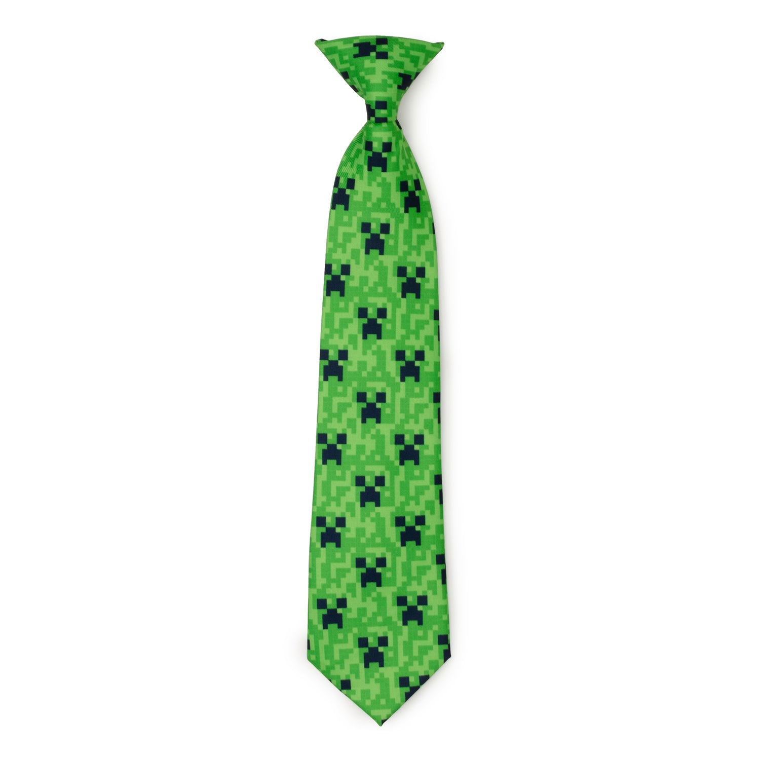 Minecraft Creeper Green Boy's Tie Image 1