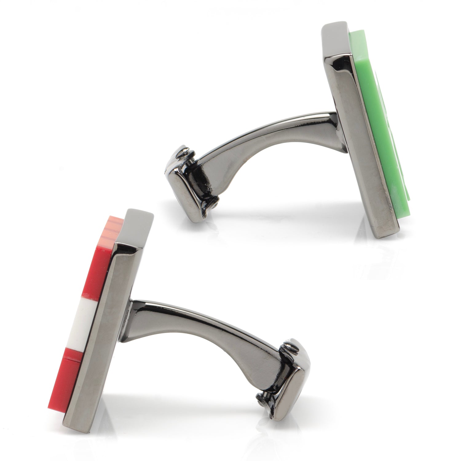 Minecraft Creeper and TNT Gunmetal Cufflinks Image 5