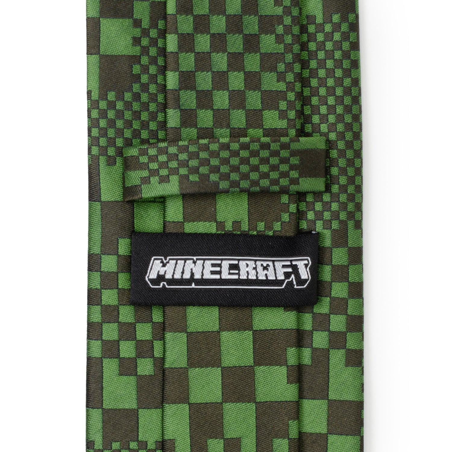 Minecraft Pixelated Creeper Green Men's Tie Image 5