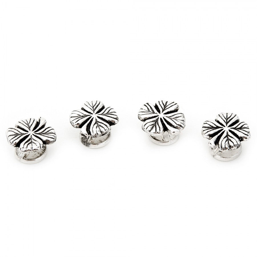 Sterling Shamrock Studs Image 1