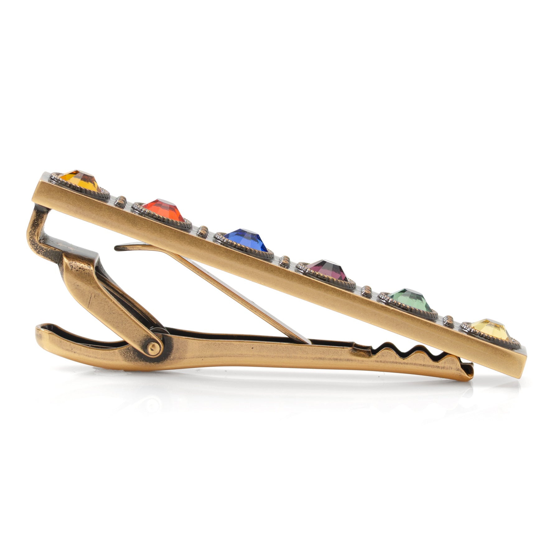 Marvel Avengers Infinity Stones Antique Gold Tie Clip Image 4