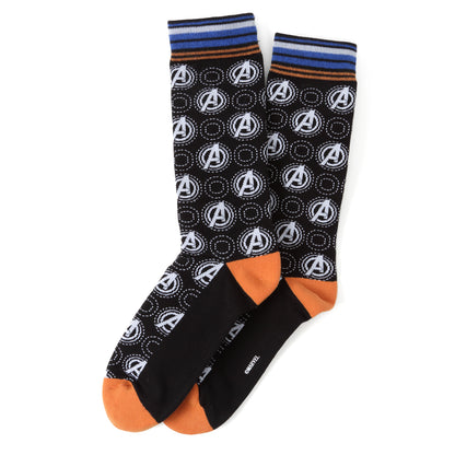 Avengers Black Multi Socks Image 2