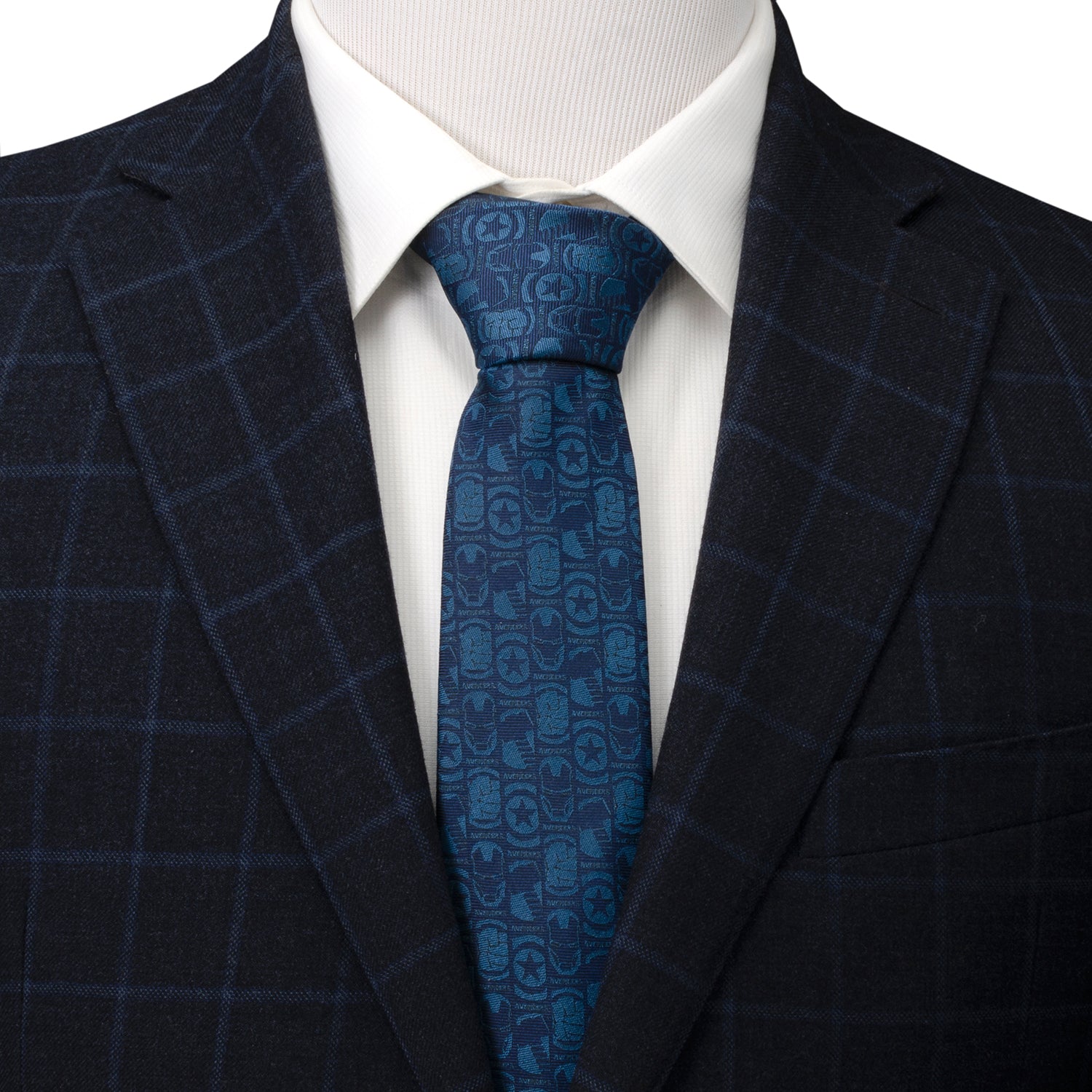 Avengers Blue Men's Tie Image 2