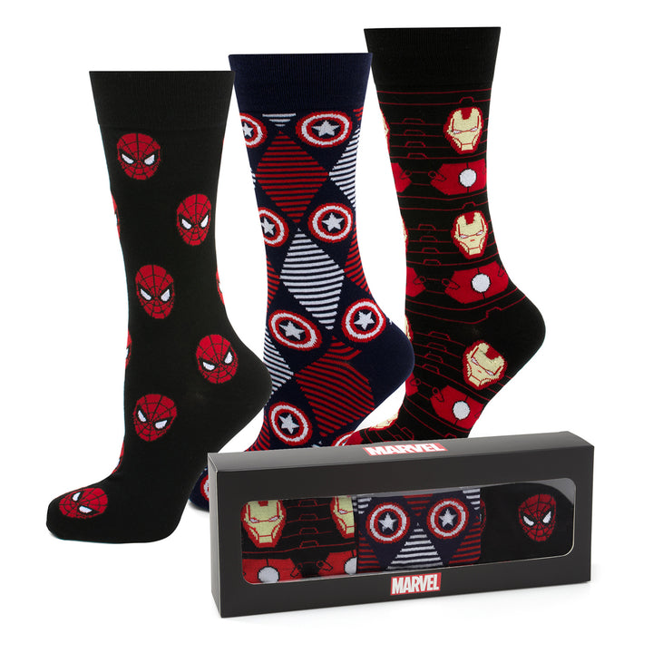 Favorite Avengers 3 Pair Socks Gift Set Image 2