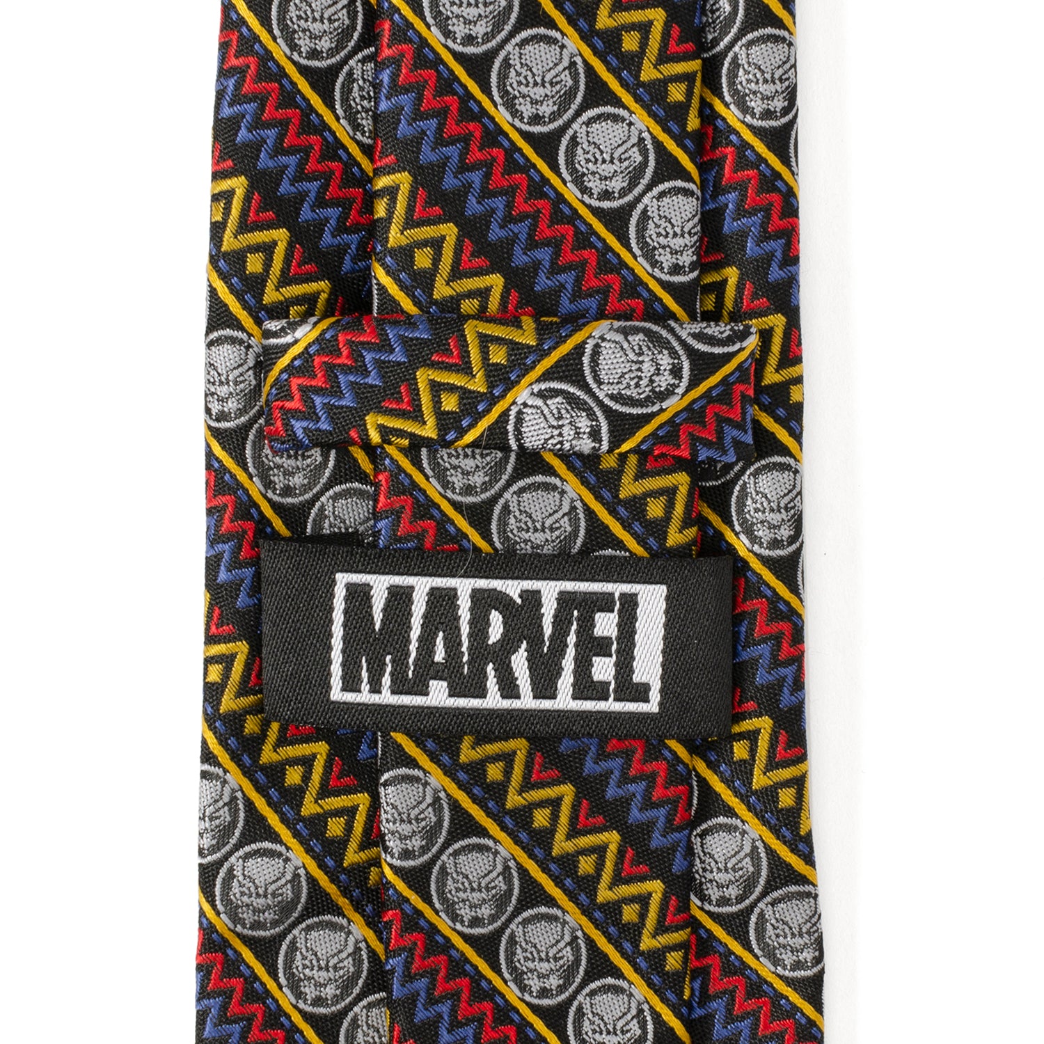 Black Panther Tribal Stripe Men's Tie Image 5