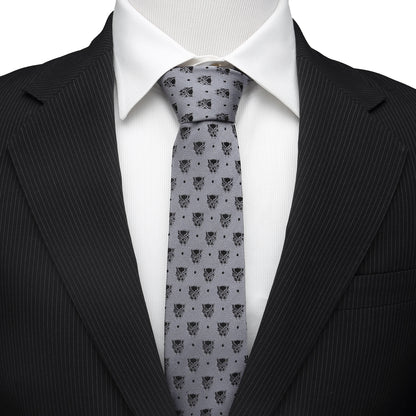 Black Panther Gray Dot Tie Image 2