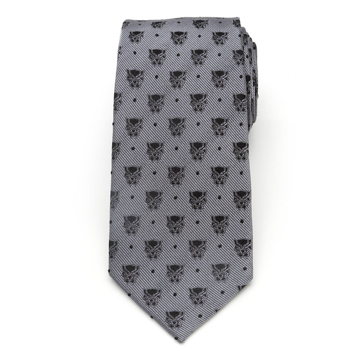 Black Panther Gray Dot Tie Image 3