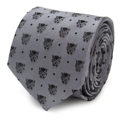 Black Panther Gray Dot Tie Image 1