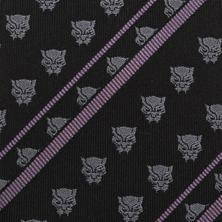 Black Panther Stripe Black Tie Image 4