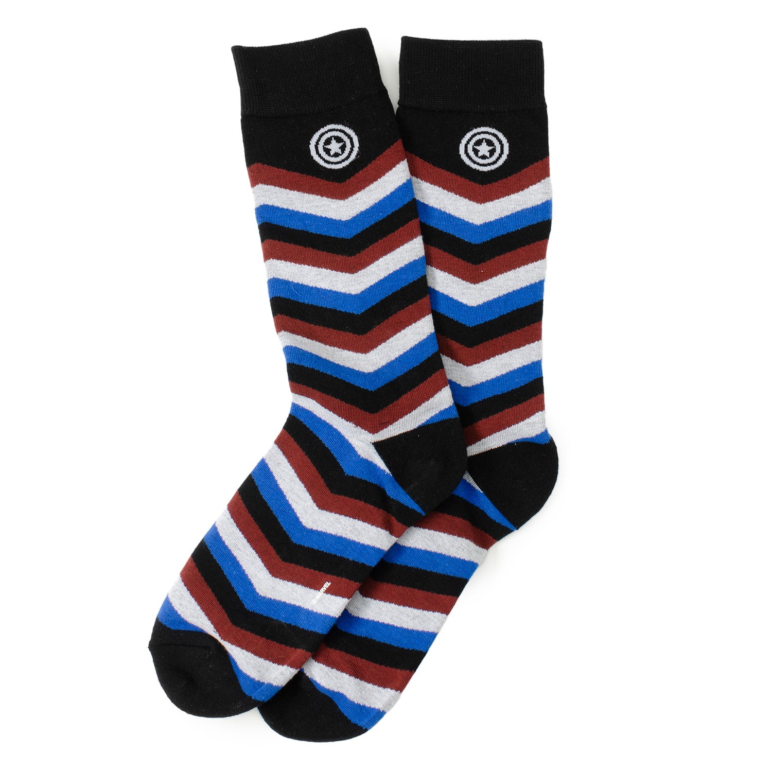 Captain America Chevron Stripe Men's Socks Image 2