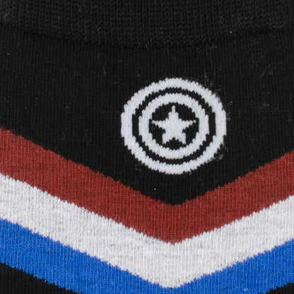 Captain America Chevron Stripe Men's Socks Image 3