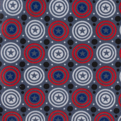 Captain America Gray Dot Men's Tie Image 4