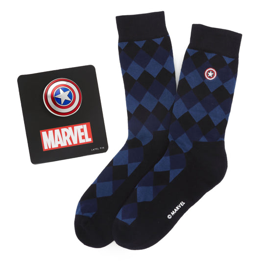 Captain America Argyle Blue Gift Set Image 1