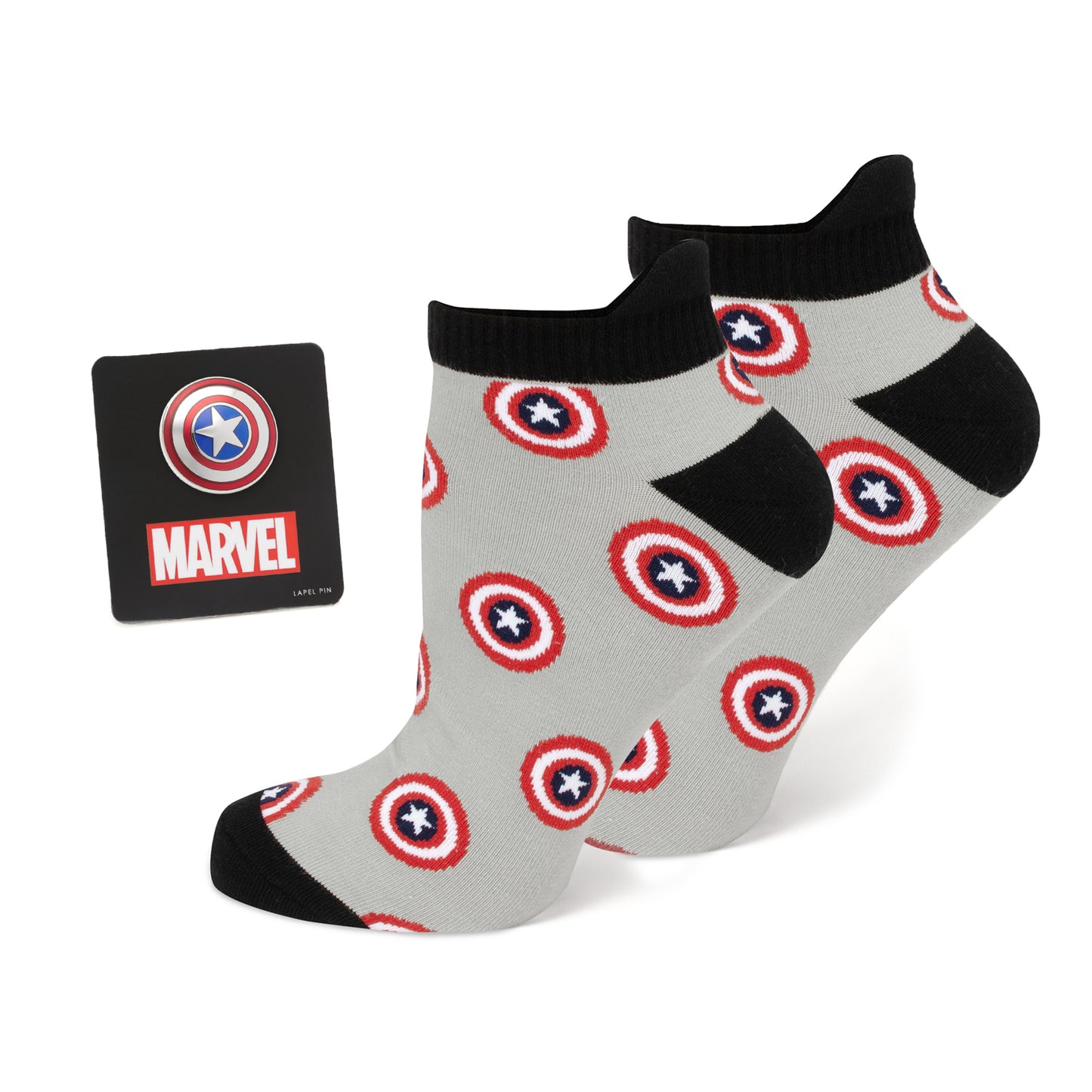 Captain America Gray Ankle Gift Set Image 1