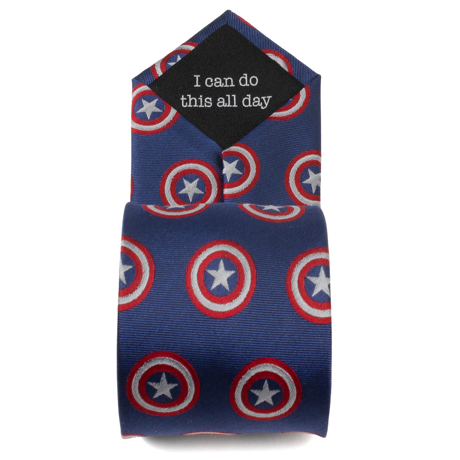 Captain America Blue Men's Tie Image 5