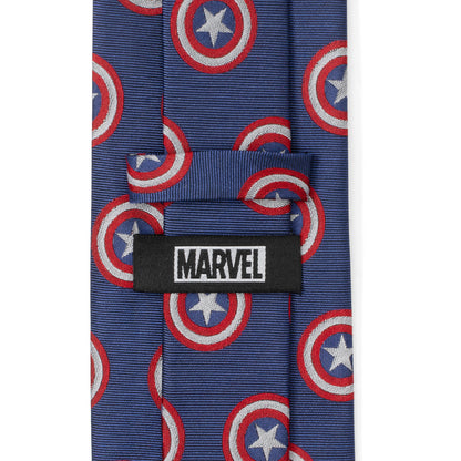 Captain America Blue Men's Tie Image 7