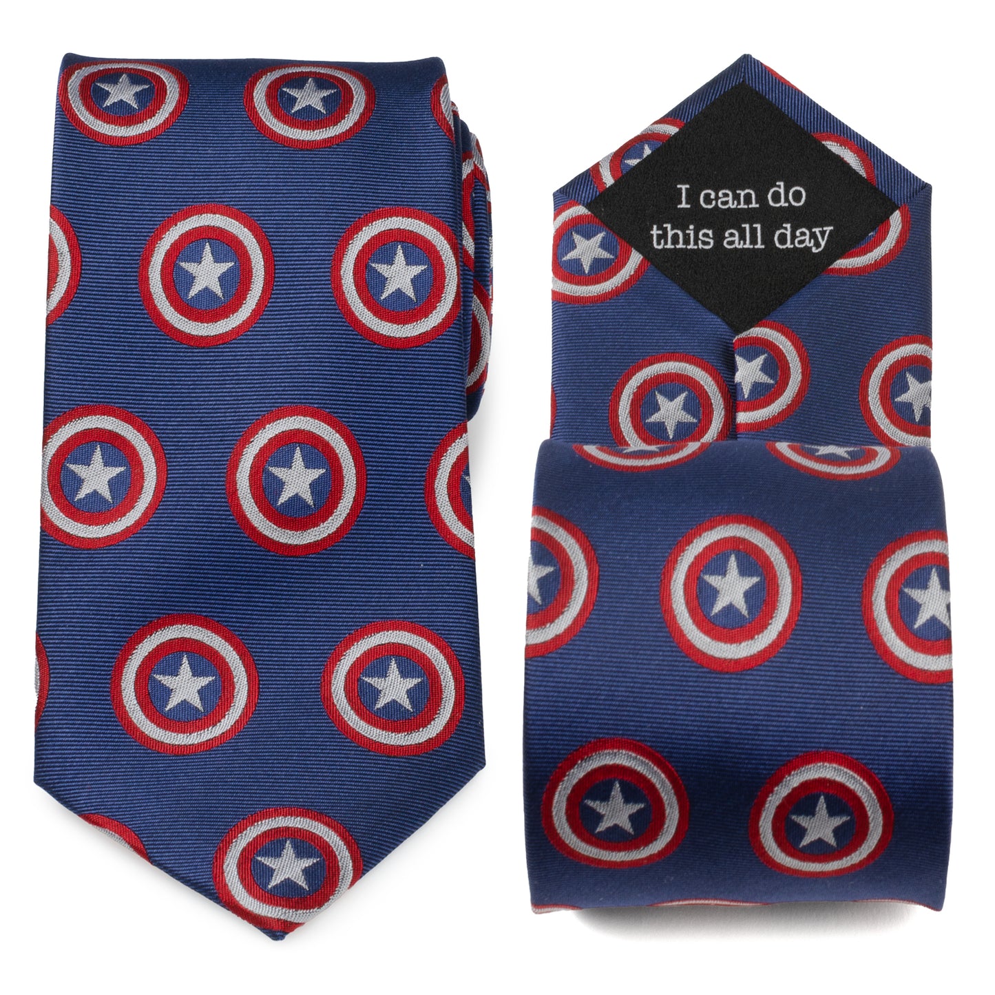 Captain America Blue Men's Tie Image 1