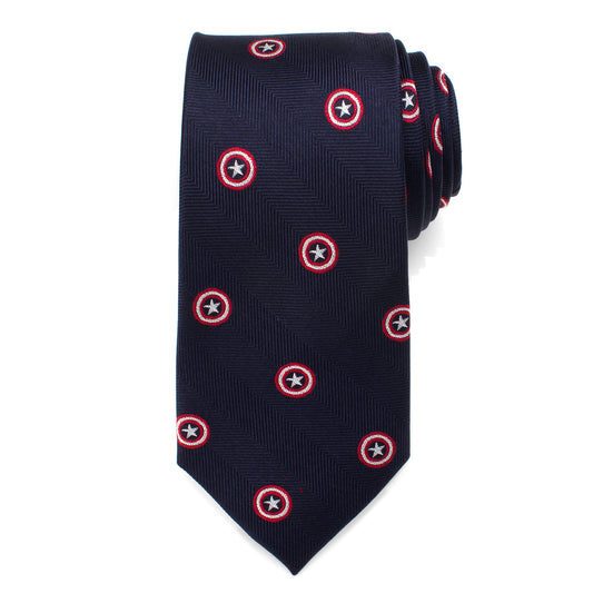 Captain America Navy Tie Image 1