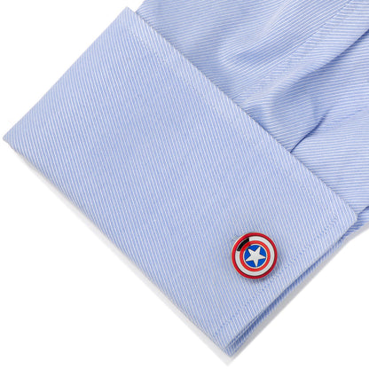 Captain America Cufflinks and Tie Bar Gift Set Image 4