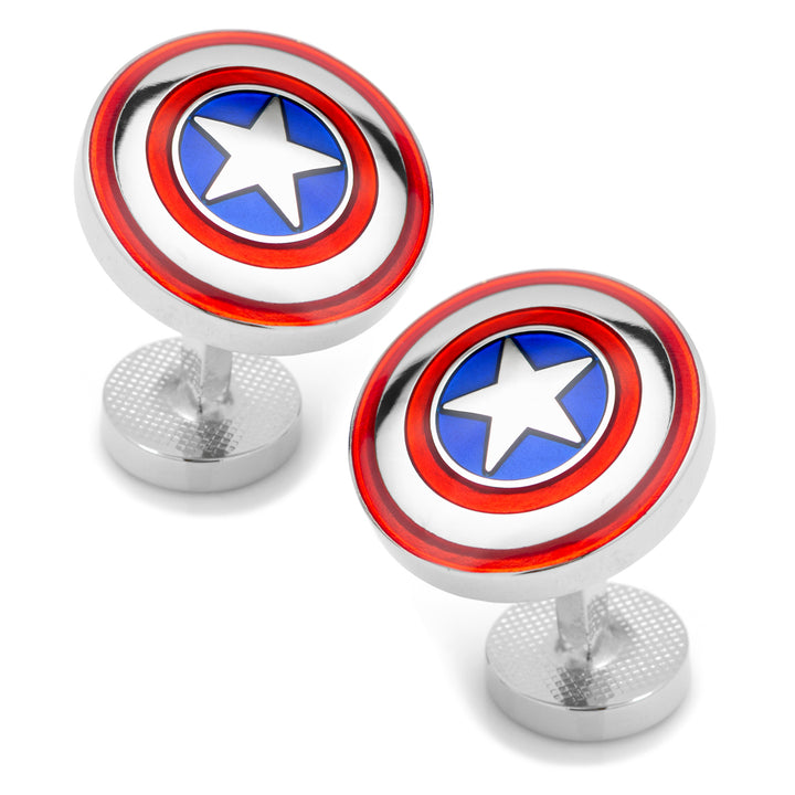 Avengers Captain America Shield Cufflinks Image 2
