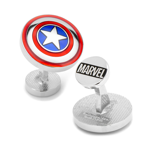 Avengers Captain America Shield Cufflinks Image 1