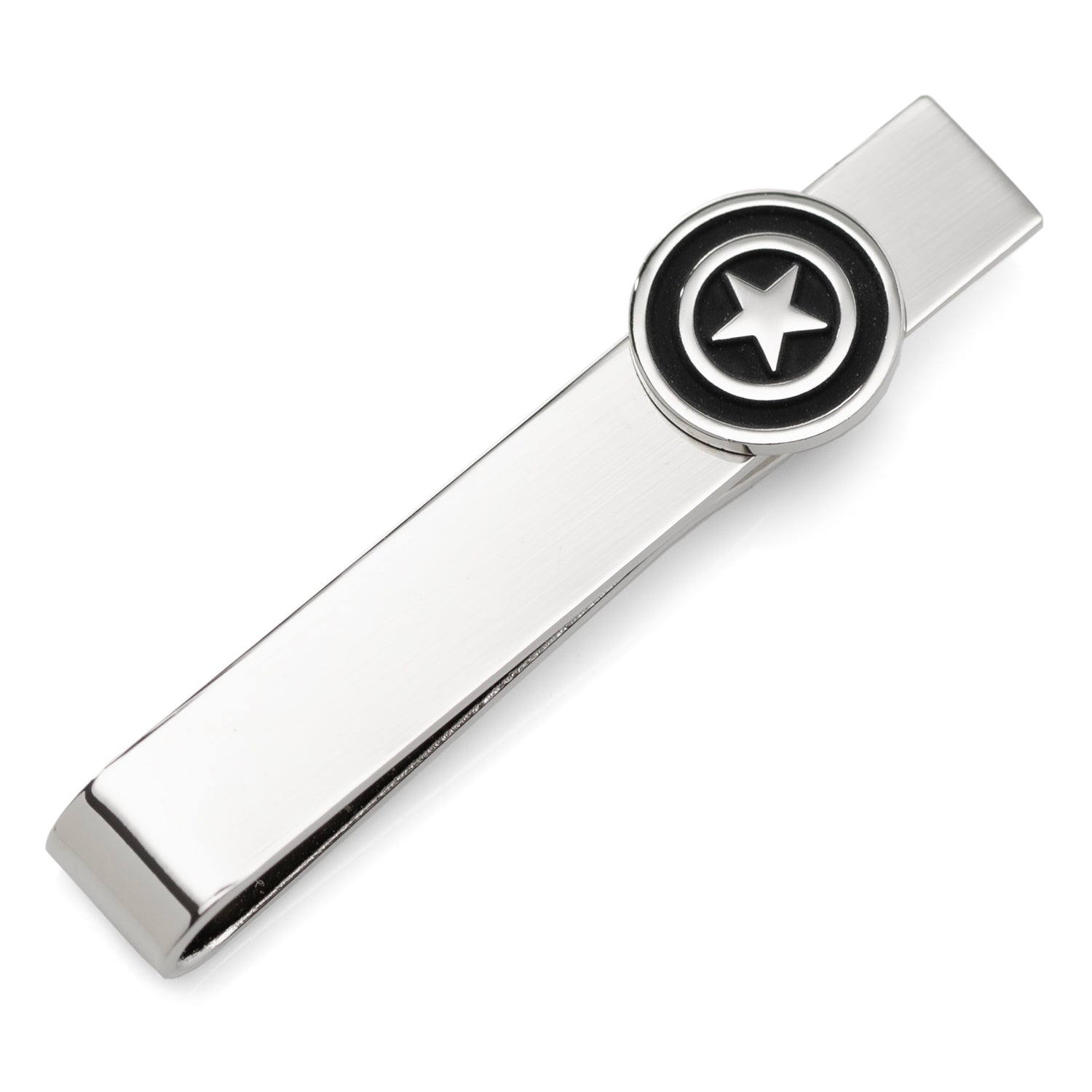 Captain America Silver Hidden Message Tie Bar Image 3