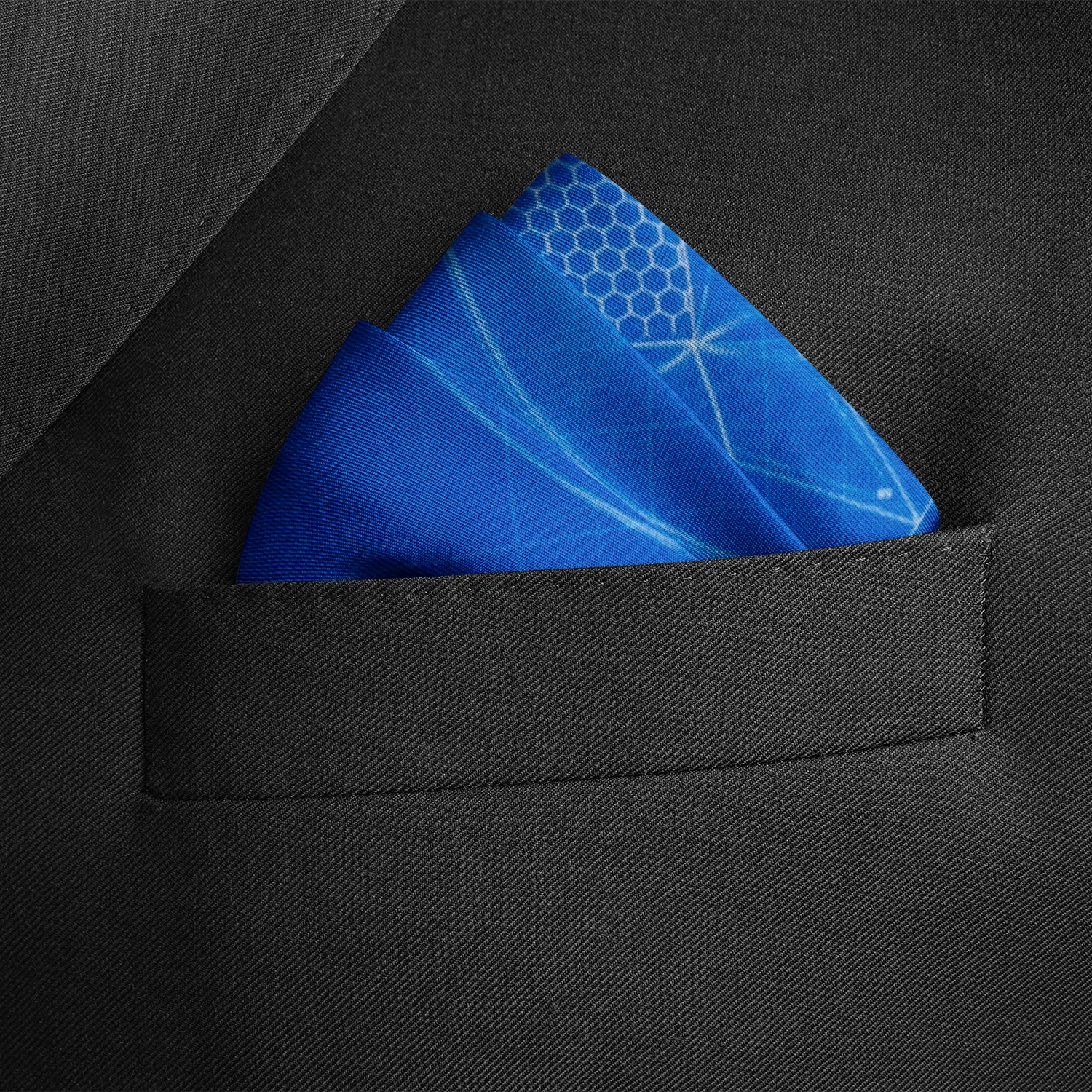 Captain America Shield Blueprint Pocket Square Image 2