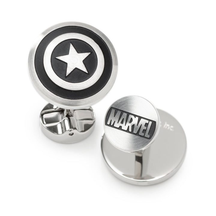Captain America Shield Stainless Steel Cufflinks Image 2