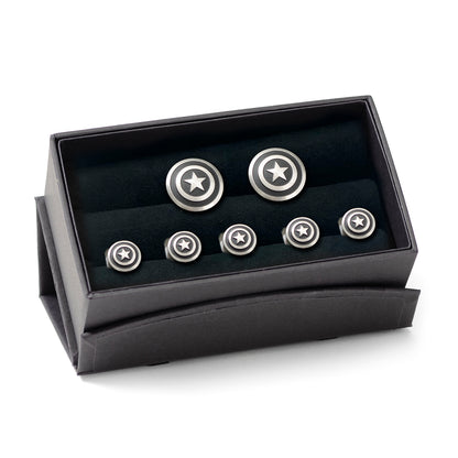 Captain America Shield Stainless Steel Stud Set Image 5