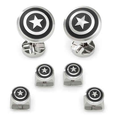 Captain America Shield Stainless Steel Stud Set Image 1