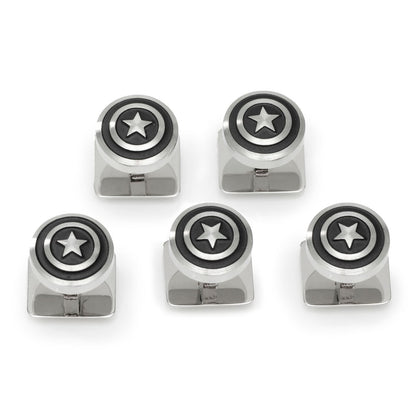 Captain America Shield Stainless Steel Studs Image 1