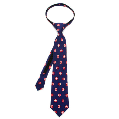 Captain America Shield Boys' Zipper Tie Image 1