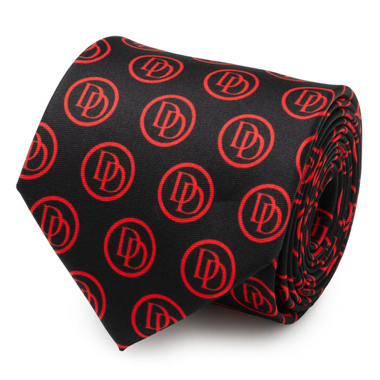 Daredevil Black Men's Tie Image 1