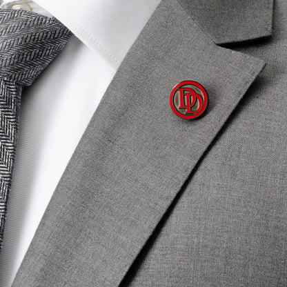 Daredevil Black Men's Tie and Embossed Logo Lapel Pin Gift Set Image 10